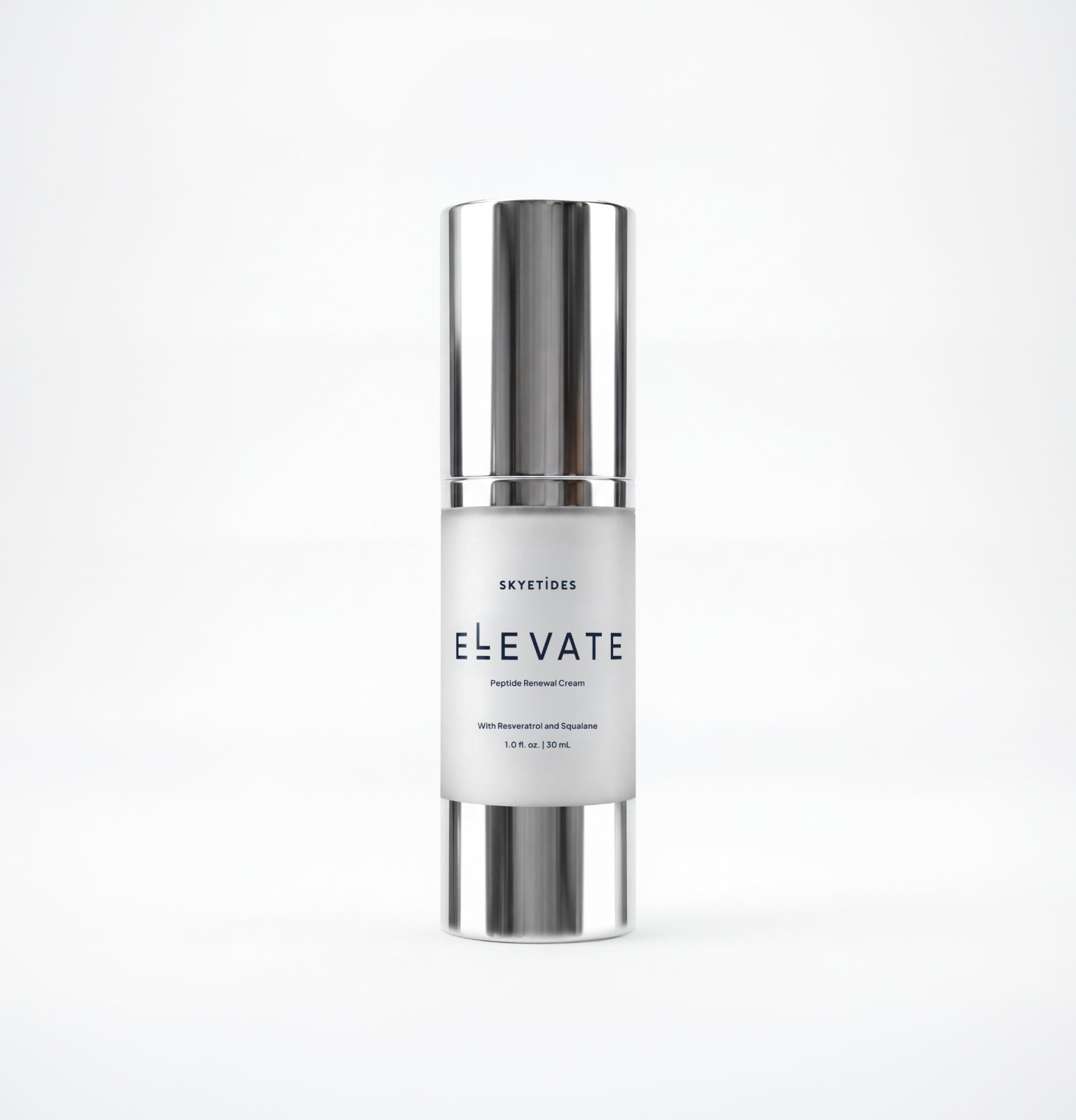 ELEVATE Peptide Renewal Cream with Resveratrol and Squalane Bottle