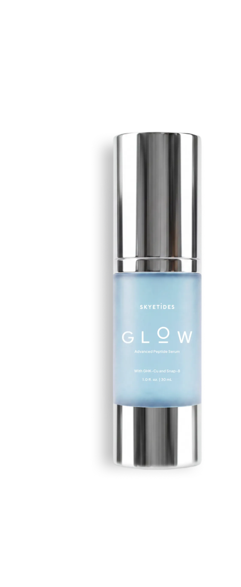 Glow peptide serum without background